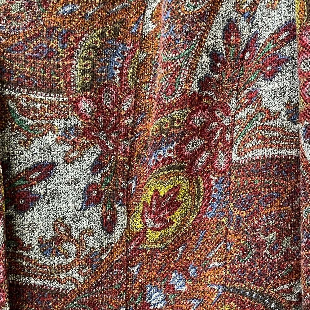 Vintage Coldwater Creek Women's M‎ Tapestry Paisley Blazer Jacket Cottagecore - Picture 5 of 15